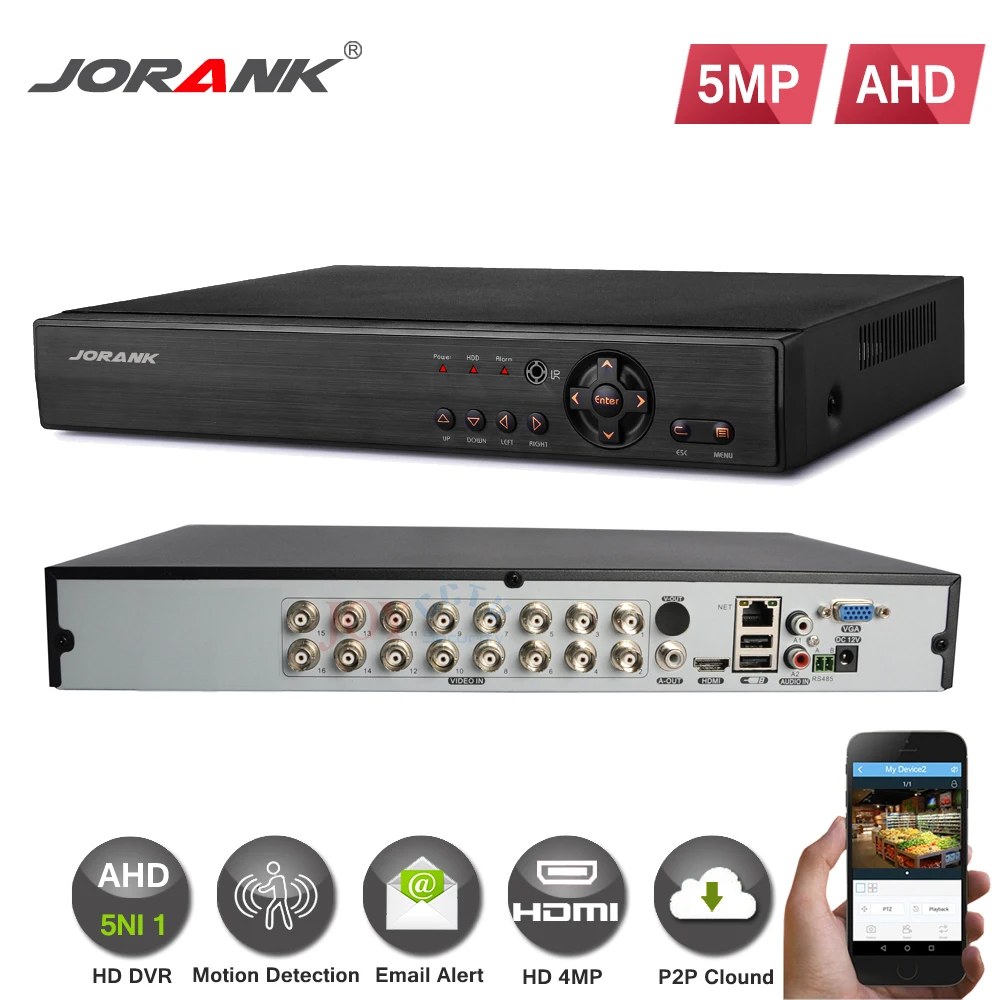 Система видеонаблюдения 5 в 1 16 каналов AHD DVR 1080P AHD-HD 4 МП 3 Мп 2 1920*1080 NVR HVR |