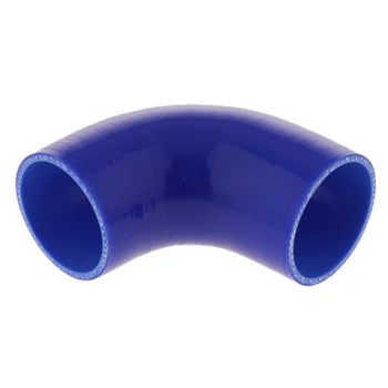 

3 Inch Silicone 90 Degree Elbow Pipe Intercooler Hose Coupler -Blue, 2x