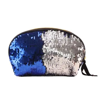 

Wholesale 8 colors can choose double color changing cheap lady retail paillette glitter clutch bag make up bag
