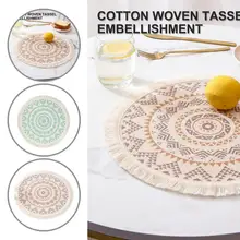 

Exquisite Workmanship Decorative Round Bohemian Style Table Mat for Garden