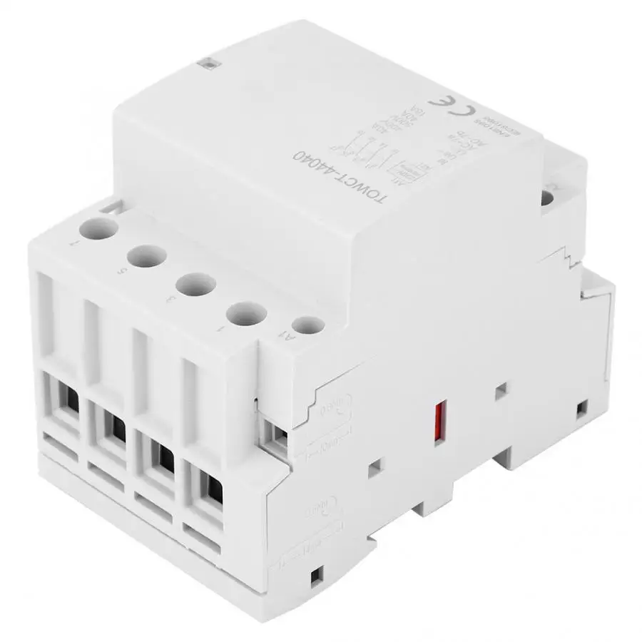 AC контактор для дома автоматическая работа 4P IP40 230/240V 4NO 40A din-рейка 35 мм AC контактор