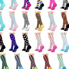 24 цвета Компрессионные носки 15-20 мм рт. Ст. Лучшие Градуированные спортивные и медицинские для мужчин и женщин, носки для бега, полета, путешествий