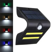 

Solar Power COB LED PIR Motion Sensor Waterproof Wall Light Outdoor Garden Path Lamp