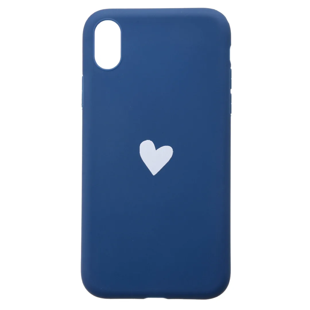 Phone Case For iphone XR X 6 6 s 7 8 plus Cute Simple Love Heart Shockproof Soft TPU Case Cover For iPhone X XS Max XR Fundas