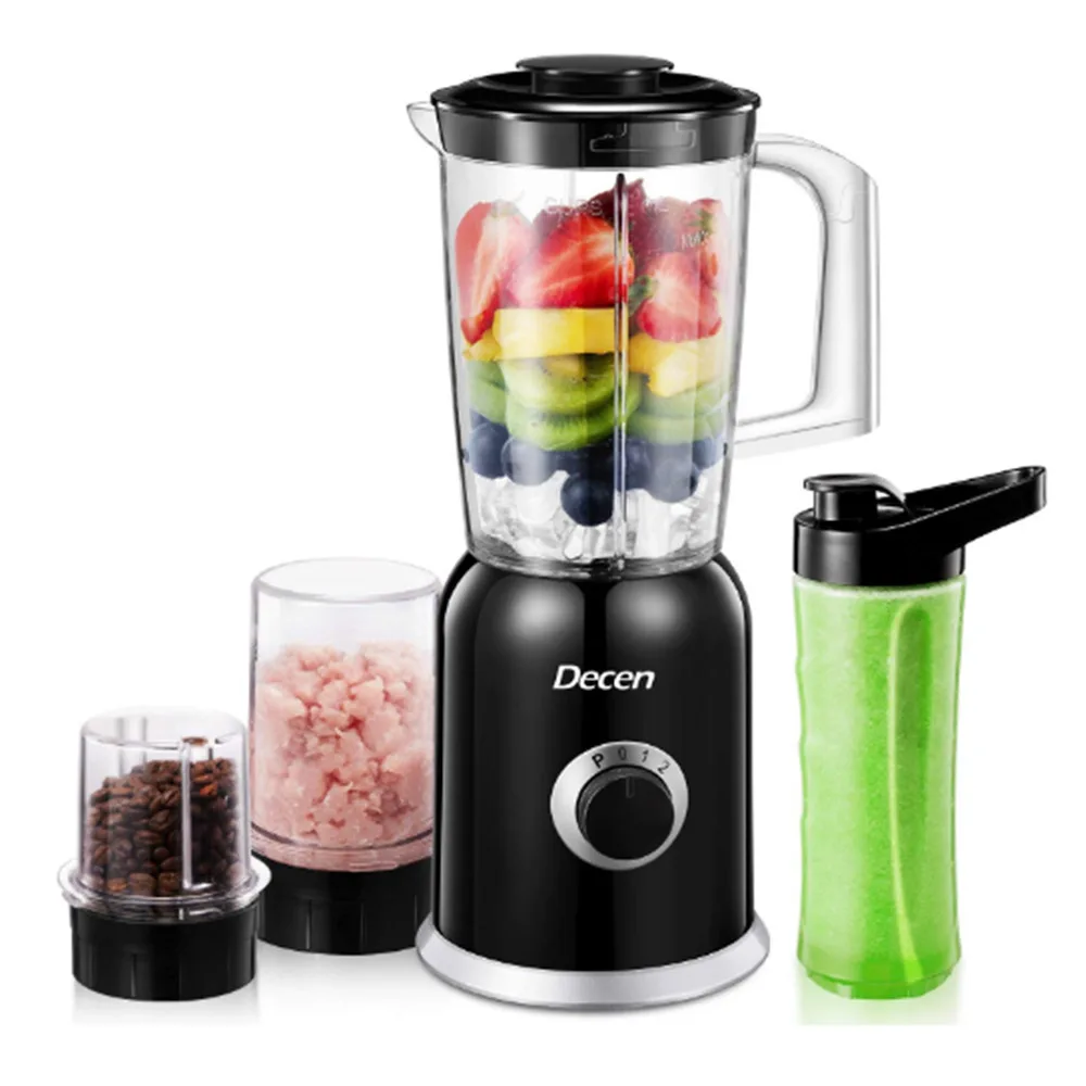 

Blender Electric Juicer Mixer 4 Titanium Blades Food Chopper Coffee Grinder Professional Smoothie Machine Household Portable