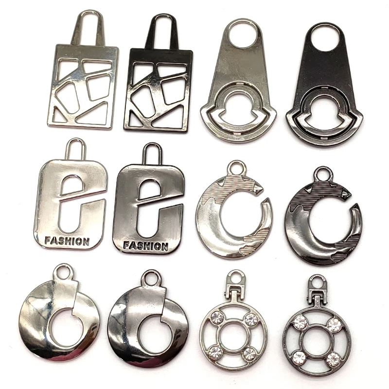 2pcs New Zipper Pulls For Clothing Handbags #5 Replacement supplies Diy Fashion Metal Travel suitcase Sewing Accessories | Дом и сад