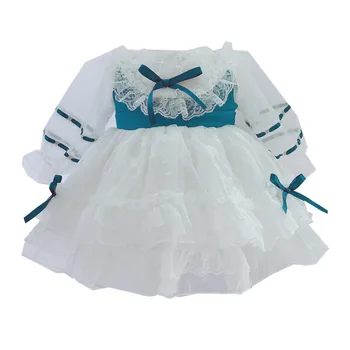 

2020 Little Girls Spanish Dresses Baby Birthday Lotia White Dress Infant Baptism Ball Gowns My Daughters Boutique Clothes