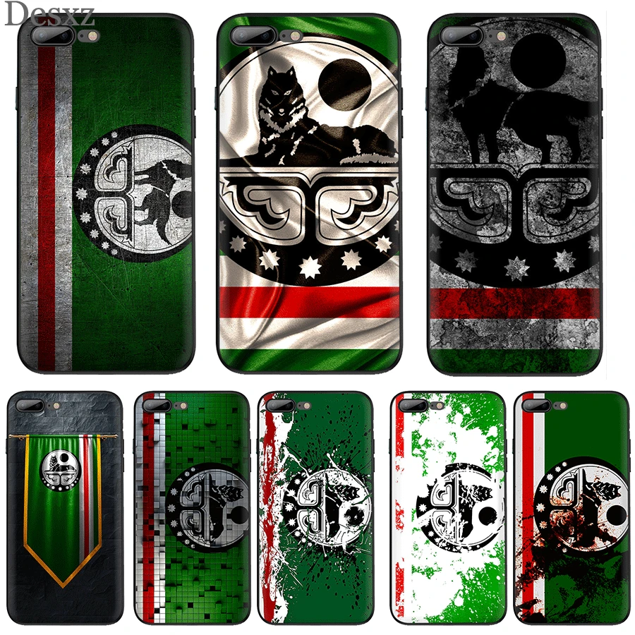 

Mobile Phone Case for iPhone 11Pro XR X XS Max for iPhone 7 8 6 6s Plus 5 5s SE Cover TPU Flag Of Chechnya