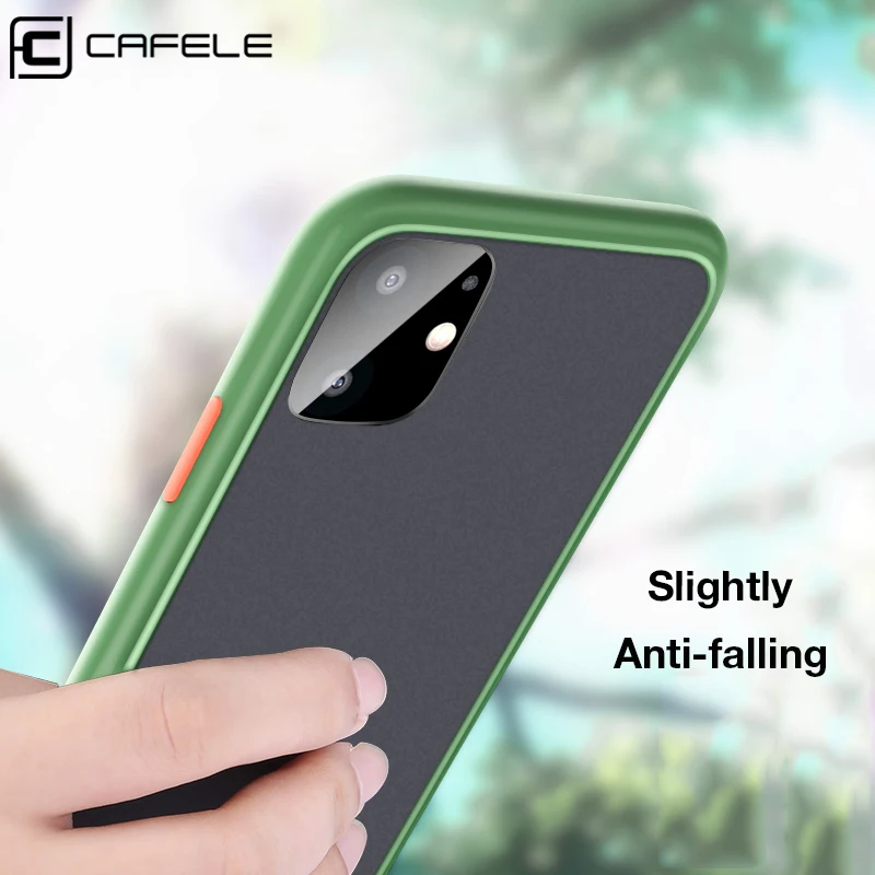 

CAFELE New Phone Case For iPhone 11 Pro Max Soft TPU Edge with PC Hard Back Case Business Phone Cover For New iPhone 5.8/6.1/6.5