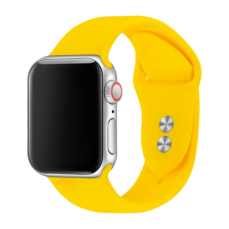 2 Ремешок для часов Apple Watch 38 мм 40 мм 42 мм 44 мм с двойной пряжкой силиконовый ремешок IWatch для Apple Watch серии 4,3, 2,1 81024 - Цвет ремешка: 2