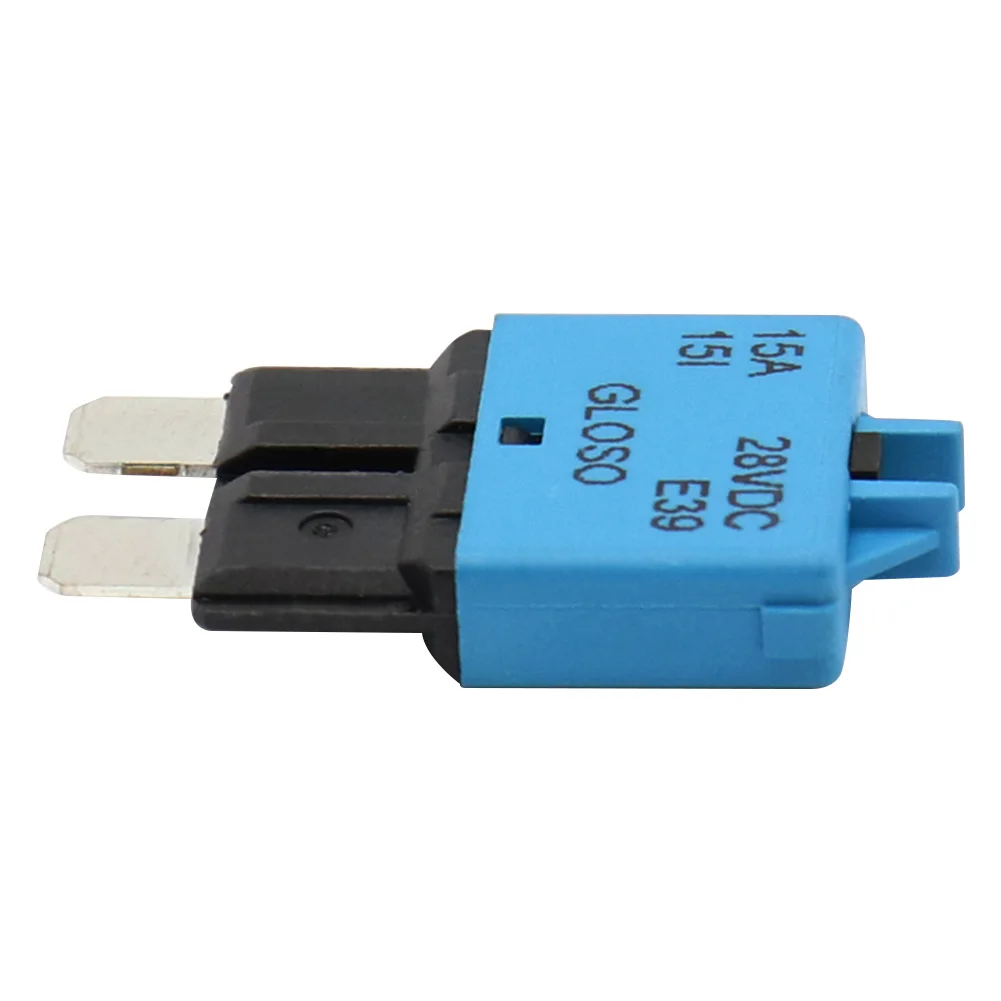 15A Circuit Breaker ATC Blade Fuse Manual Reset Resettable 15 Amp 28V DC for Marine Rally Automotive Boat Car Accessories Parts circuit breaker