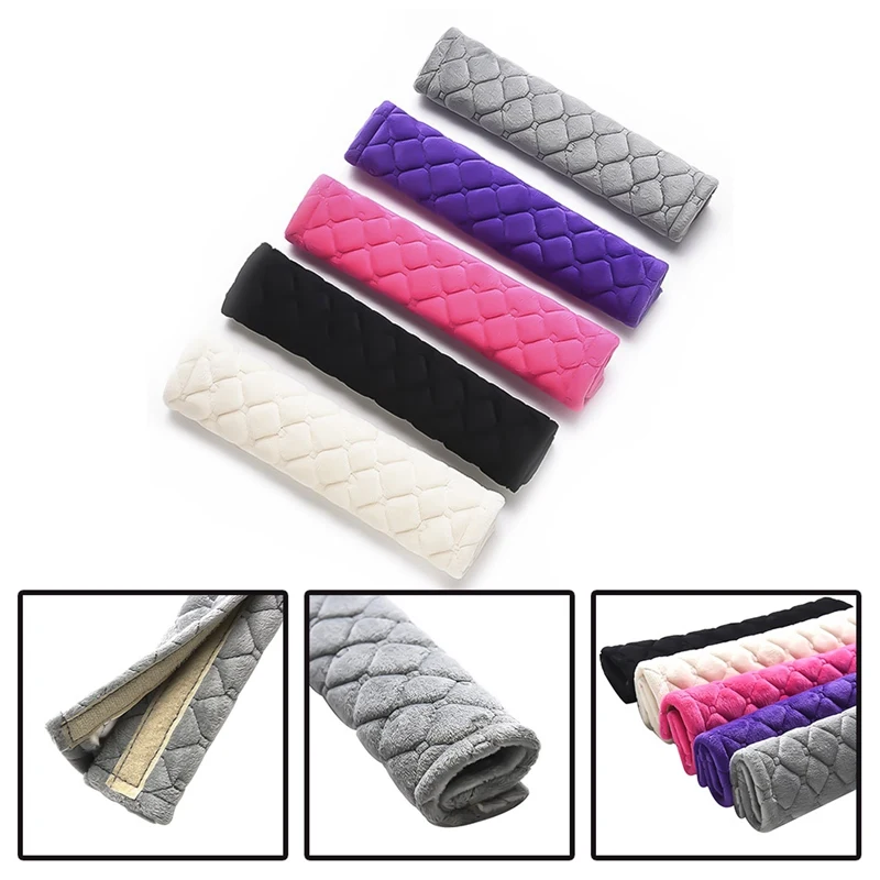 

2Pcs/Lot Fashion Car Seatbelt Shoulder Pad Comfortable Driving Seat Belt Vehicle Soft Plush Auto Seat Belts Strap Harness Cover