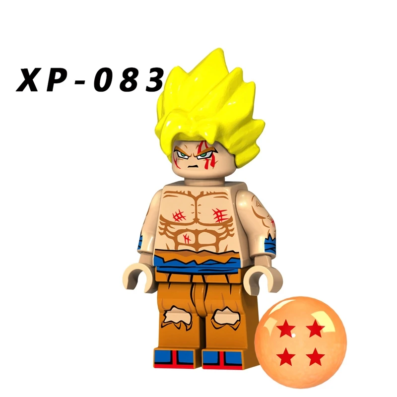 Dragon Ball Z Супер Вегета Сон Гоку Broli Sayayin Cell Krillin trunks аниме фильм строительные блочные Фигурки игрушки для детей подарок - Цвет: XP083