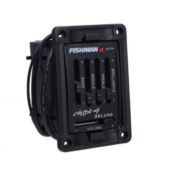 

Preamp Equalizer Sound Instrument Tuner Guitar Pickup Professional Tone Volume Control Amplifier 4 Band Easy Install For Fishman