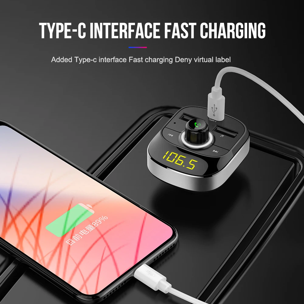 Универсальный двойной USB автомобильный микрофон громкой связи Bluetooth гарнитура