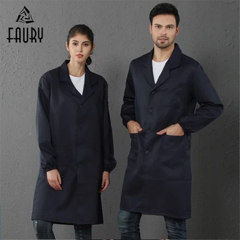 

Medical Uniforms Long Sleeve Nurse Doctor Lab Coat Unisex Hospital Beauty Salon Dental Clinic Pharmacy SPA Work Clothes Overall