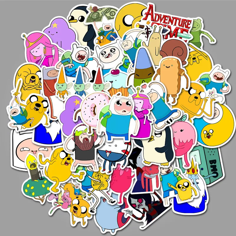 100 шт. логотип Adventure Time Милая наклейка s свежая Классическая гитара наклейка для автомобиля s Наклейка аниме наклейка s Наклейка для скейтборда s TZ000G - Цвет: TZ104