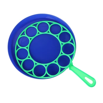 

New Bubble Dish Big Bubble Tool Soap Bubble Maker Blower Set Outdoor Toy Gifts 72XC