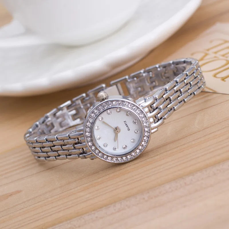 Роскошные Стразы браслет кварцевые Для женщин часы reloj модные часы из розового золота, Для женщин женские часы relojes para mujer