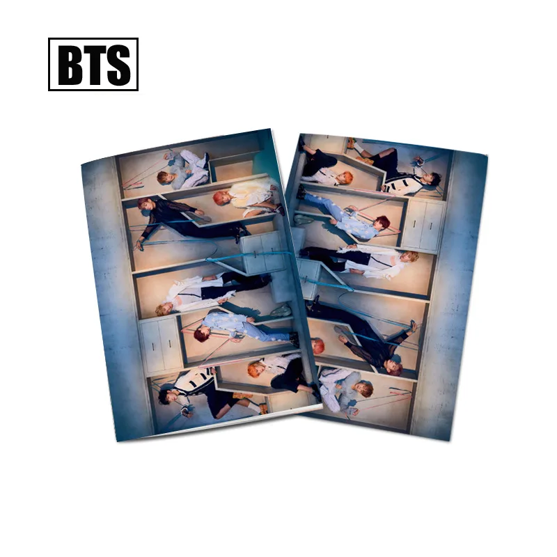 notebook01 K pop Bangtan boys kawaii альбом карта персонажа ломо карты kpop фотокниги бродячие дети kpop - Цвет: notebook01