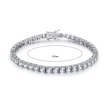 

4mm DIamond Women Engagement Tennis Bracelet 7inch Female Brilliant Bracelet Gift For Lady Birthday Forever Lasting