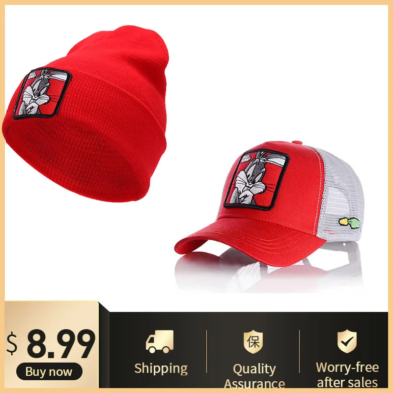 Модный костюм женская зимняя шапка мужская вязаная шапка шапки унисекс вышивка мультфильм хип хоп шапка вязаная шапка с черепом