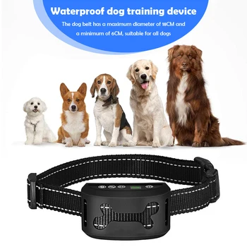 

Waterproof Beep Vibration No Shock Bark Collar Belt for Small Medium Large Dog Pet Remote Control Dog Training
