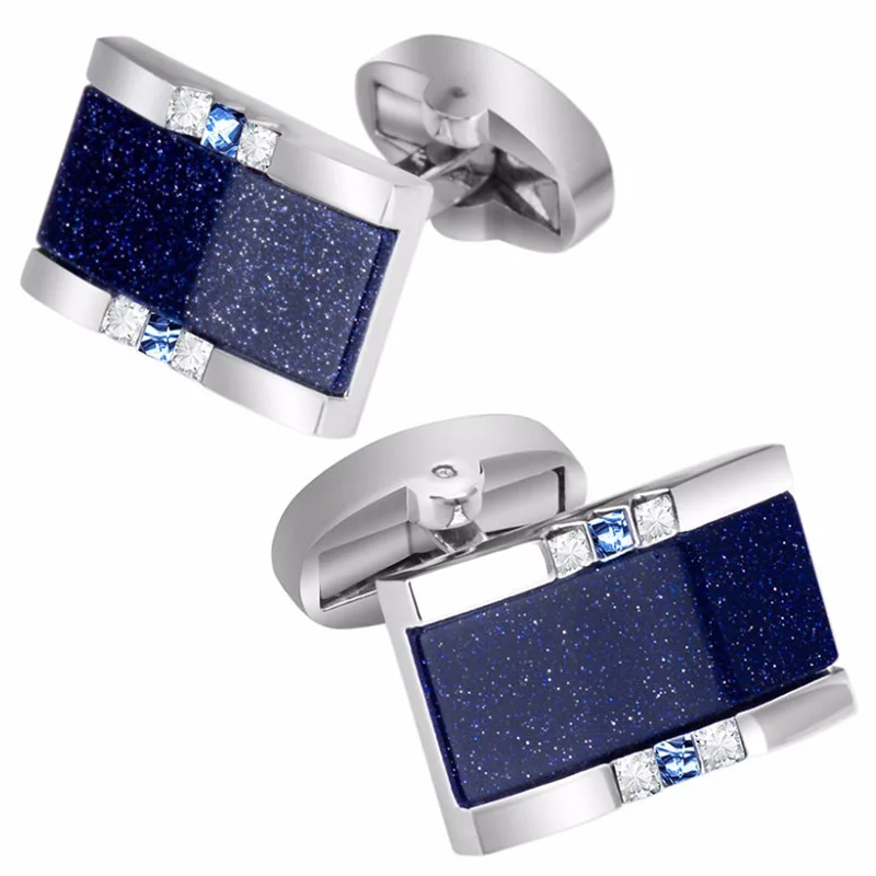 Star Stone Cufflinks Men'S Shirts High-End Business Luxury Shiny Wedding Sleeves