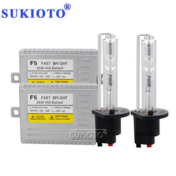 

SUKIOTO Xenon H7 AC 55W F5 Slim Ballast Kit HID Xenon H1 H3 H8 H11 9005 9006 Car Light Bulb 4300K 6000K 8000K For Auto Headlight
