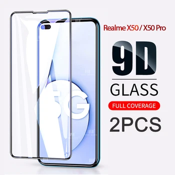 

Realme X50 9D Curved Tempered Glass on the For OPPO Realme X50 Pro 5G Screen Protector Realme X50 Protection Film