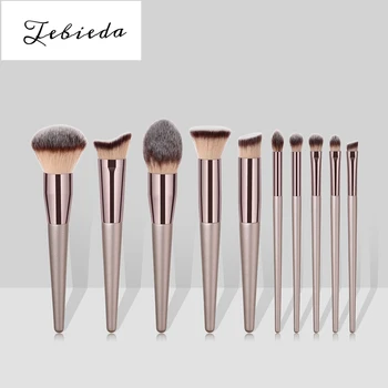 

4pcs/10pcs/14pcs Makeup Brushes Champagne Gold Set Eyeshadow Brush Loose Powder Eyebrow Brush Beauty Makeup Tools