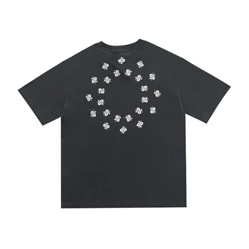 

Askyurself Paisley Confusion Tee Men Women Couples Hiphop Oversized Vintage Bandana T-Shirt Round Neck T-Shirt Men