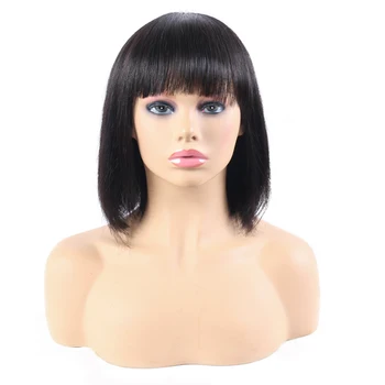 

Hairvev Straight Short Human Hair Wigs Short Wigs Straight Bob Wigs Indian Hair Wigs Short Human Hair Lace Wig Remy Hair Wigs Fo