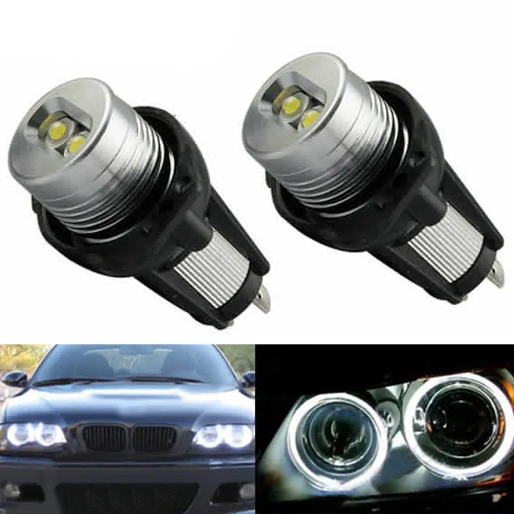 2 шт. высокое Мощность светодиодный автомобильный глаз ангела фары для BMW E90 E91 12В 10