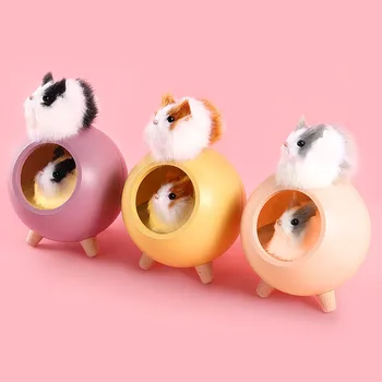 

Hamster Pet House Ambience Lamp USB Charging Cute Cartoon MINI LED Night Light Third Gear Adjustment INS Decoration Lights