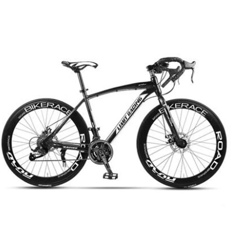 Road Bike Bicycle 27 Speed 26 Inch Fat Bike Bend Anti Skid Male And Female Students Suitable for A Variety of Road Conditions