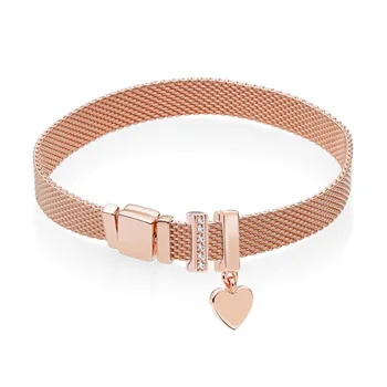 

NEW 100% 925 Sterling Silver Reflexions Bracelet Set Simple Fashion Elegant Fit European DIY Original Charm Bead Jewelry Gift