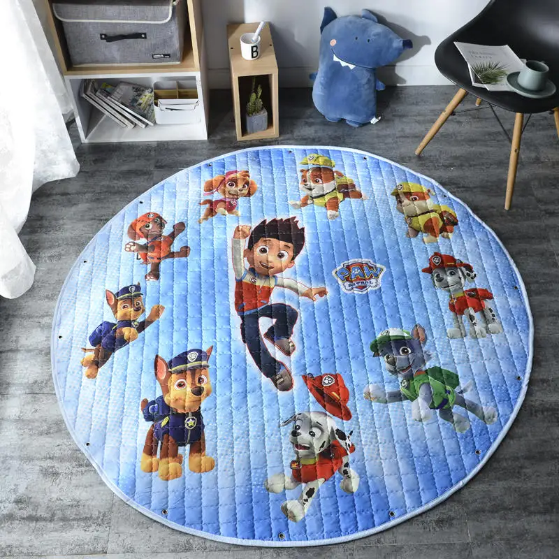 

Paw Patrol carpet new round storage pad diameter 150 round indoor cartoon anime pattern carpet baby climbing mat