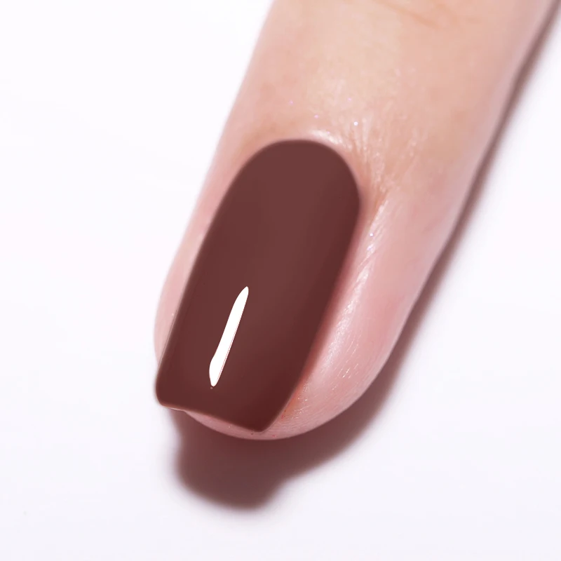 NEE JOLIE1 Bottle 8ml Caramel Series Gel Polish 11 Coffee Colors Soak Off UV Gel Varnish One-shot Color Nail Art Gel