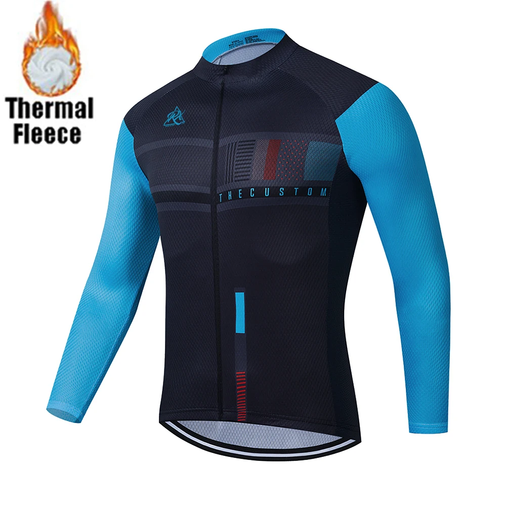 Men's Cycling Clothing 2022 Bike Team Winter Fleece Long Sleeves Cycling Jerseys MTB Ropa Ciclismo Maillot Bicycle Bike Jacket