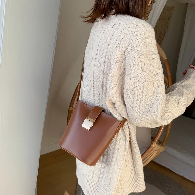 

Autumn And Winter New Arrival Bag WOMEN'S Bag New Style 2020 Fashion Retro Bucket Bag Fashion Shoulder Versatile Western Style S