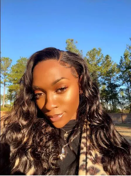 Brazilian Glueless Human Hair Body Wave U Part Wig photo review