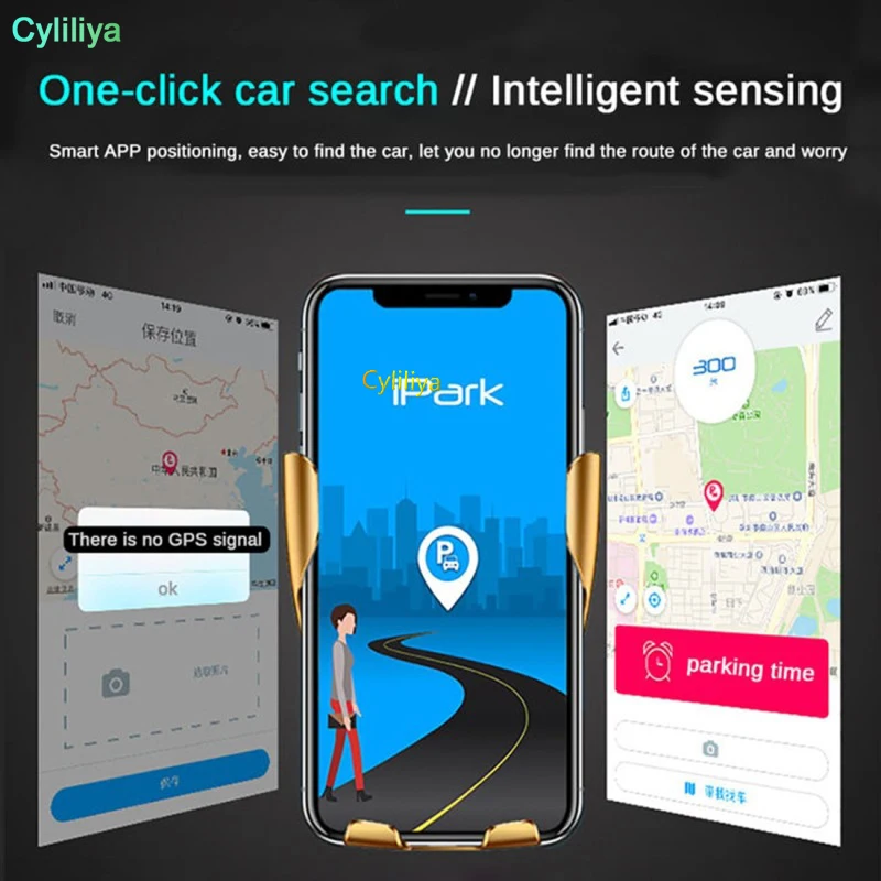 10 шт. R1 беспроводное автомобильное зарядное устройство автоматический зажим для iphone Android Air Vent держатель телефона 360 градусов вращение 10 Вт Быстрая зарядка