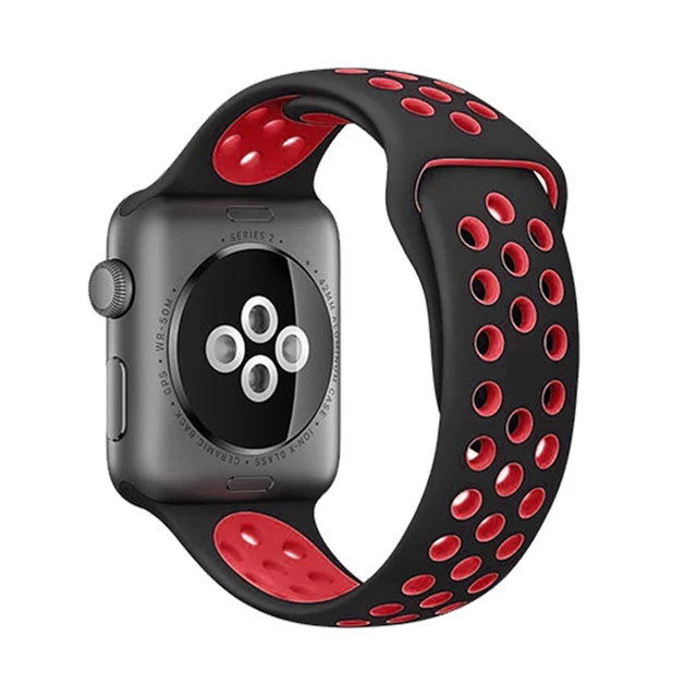 Silicone Strap For apple Watch band 44mm 42mm 40mm 38mm Breathable Accessories Sport watchband bracelet iWatch se 76543 45mm41mm 2