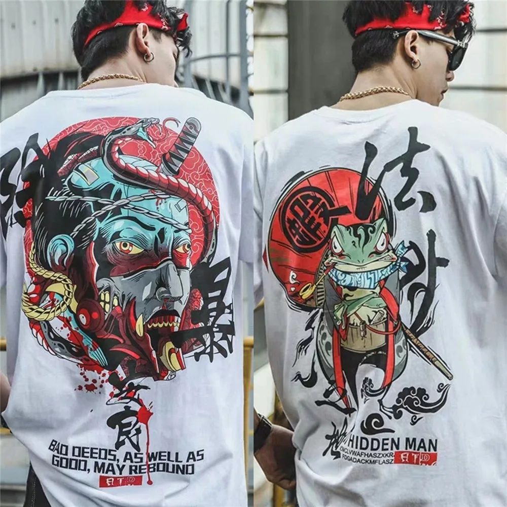 Vintage Washed T-Shirt Harajuku Japanese Animes Street Fighter T Shirt Men  Cotton Tshirt Short Sleeve Hip Hop Streetwear Shirt - AliExpress