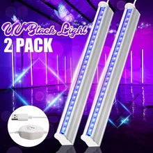 DC5V 6 Вт 30 см USB портативный УФ светодиодный черный свет 395-400NM светильники лампа для бара вечеринки клуб диджей УФ-искусство