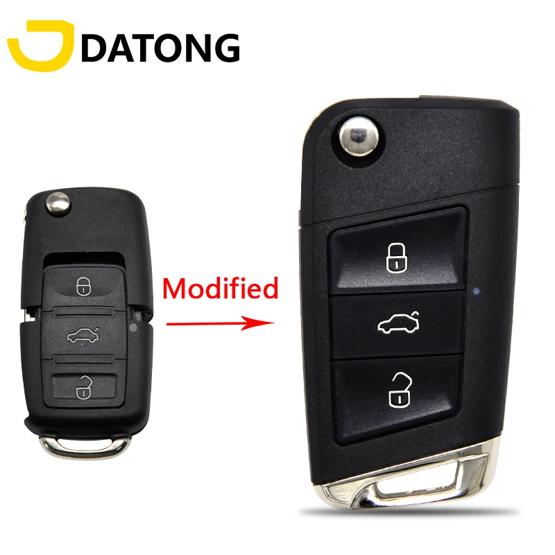 Чехол Datong для VW Volkswagen Golf Polo Passat MK5 Beetle Touran сиденье Jetta модифицированный флип-ключ |