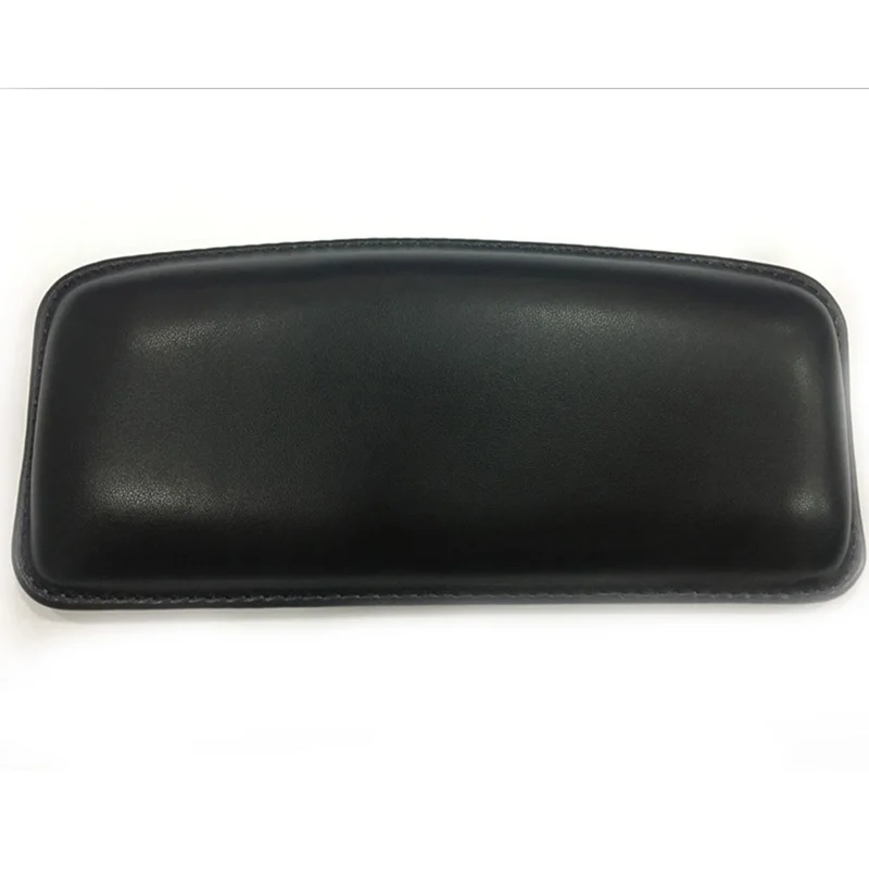 black Genuin Leather For Audi A3 A4 B8 B6 A6 Mercedes Benz W205 W204 Skoda Octavia A5 A7 2 Abarth Embroidery Car Door Armrest Pad - Название цвета: black