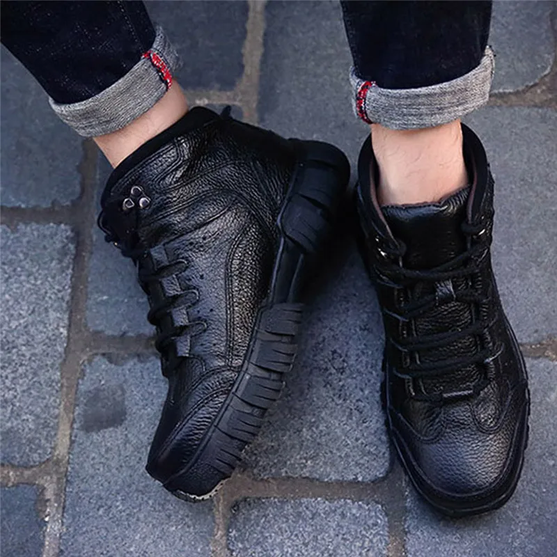 Мужские ботинки; ретро-одежда; нескользящая обувь; Bota Masculina Imperme vel; теплая зимняя верхняя одежда; военные ботинки; дышащая мужская обувь; 5