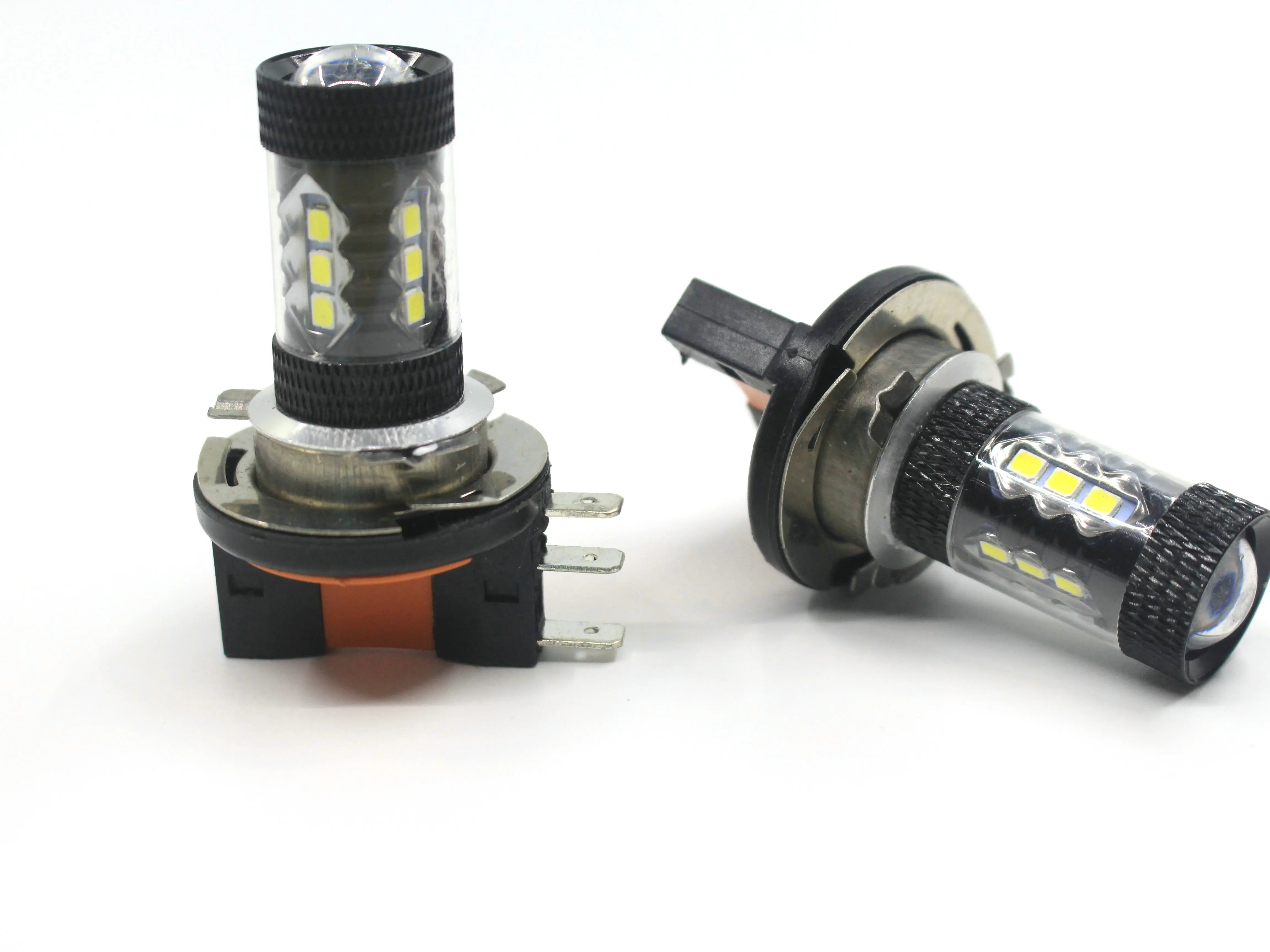 2 шт. светодиодный свет H15 80 Вт 3030 16SMD светодиодный фары Противотуманные фары автомобиля лампы 12V 6000K LED DRL лампы